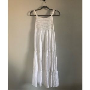 white maxi dress